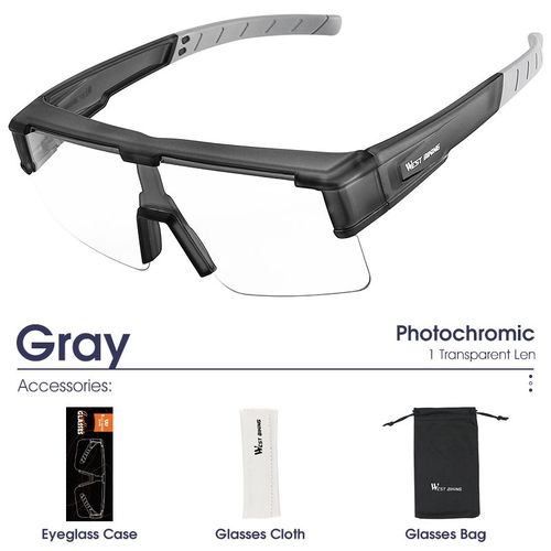 West Biking-Lunettes De Soleil Polarisées Photochromiques Pour Hommes,Montures De Myopie,Lunettes De Vélo De Route,Lunettes De Soleil De Cyclisme,Lunettes De Soleil Uv400,Exté - Type Photochromic A