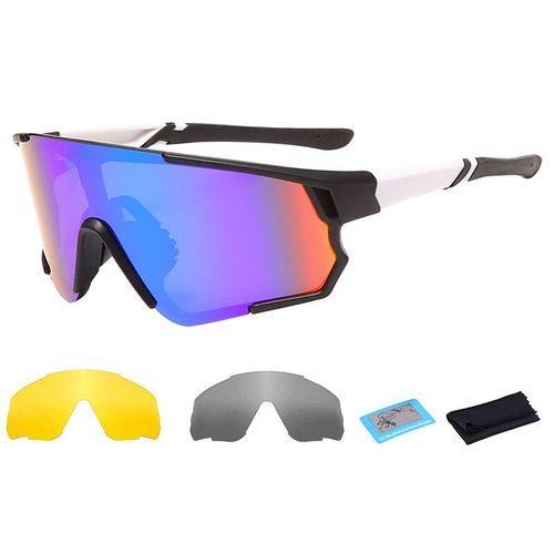 Lunettes De Soleil Polarisées Pour Cyclisme,Sport De Plein Air,Vélo De Route,Pour Hommes Et Femmes - Type C43 With 3 Lens