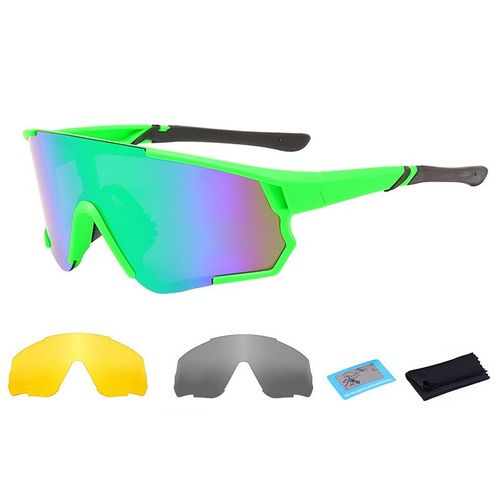 Lunettes De Soleil Polarisées Pour Cyclisme,Sport De Plein Air,Vélo De Route,Pour Hommes Et Femmes - Type C84 With 3 Lens