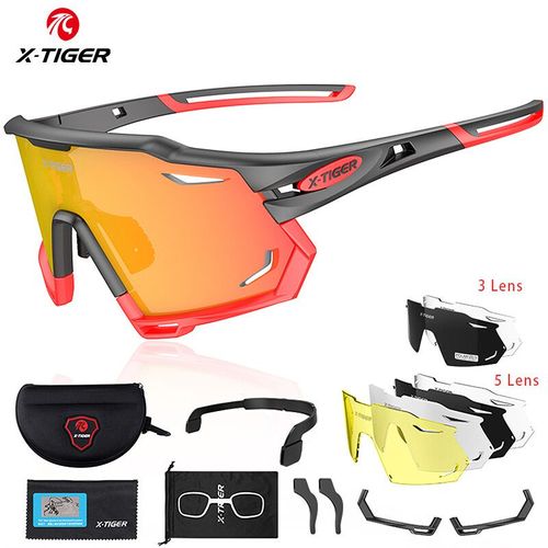 Lunettes De Soleil Polarisées Photochromiques Pour Hommes,Cyclisme,Vtt,Course,X-Tiger - Type X-Yj-Xts02-Photochromic 3 Lens