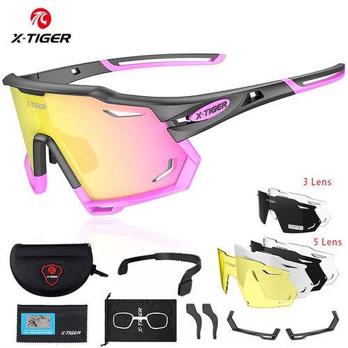 Lunettes De Soleil Polarisées Photochromiques Pour Hommes,Cyclisme,Vtt,Course,X-Tiger - Type X-Yj-Xts05-Photochromic 5 Lens