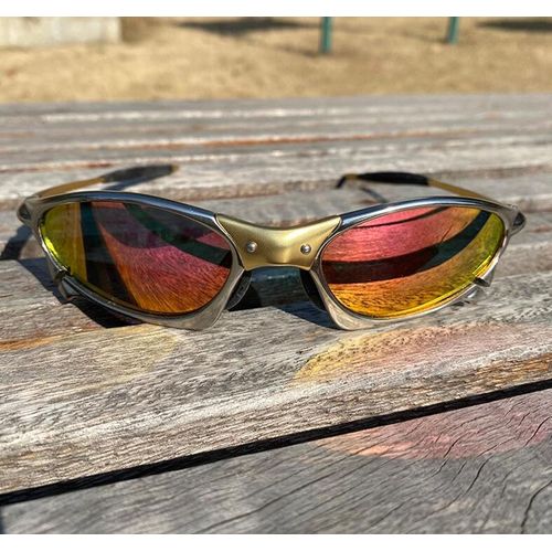 Vtt Homme Lunettes De Soleil Polarisées Lunettes De Cyclisme Uv400 Lunettes De Soleil De Pêche Lunettes De Vélo En Métal Lunettes De Cyclisme Lunettes D'équitation H8-7 - Type Rouge