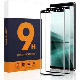 Kal-2 Pièces Verre Trempé Pour Samsung Galaxy Note 9, 3d Complète Ultra Résistant Vitre Protection Pour Note 9 Protection En Écran, Sans Bulles Haute Sensibilité Tactile Film Protection Écran