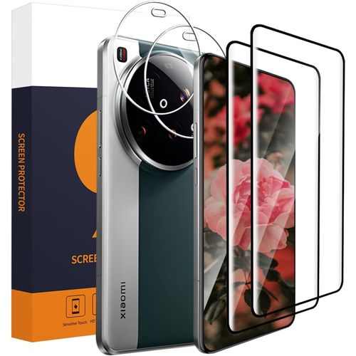Kal-2+2 Pièce Verre Trempé Pour Xiaomi 15 Ultra 5g Verre, 9h Dureté Vitre Protection + Film D'objectif, Sans Bulle, Anti Rayures, 0,33mm Couverture 3d Full Hd Xiaomi 15 Ultra Protection Écran