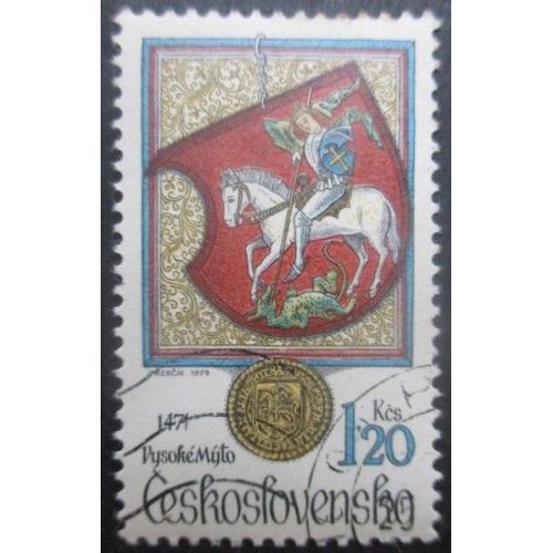 Tchecoslovaquie N°2337 Armoirie De Vysoké Myto Oblitéré