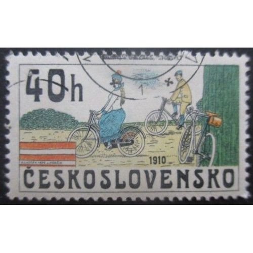 Tchecoslovaquie N°2351 Bicyclettes Oblitéré