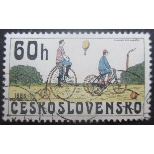 Tchecoslovaquie N°2352 Bicyclettes Oblitéré