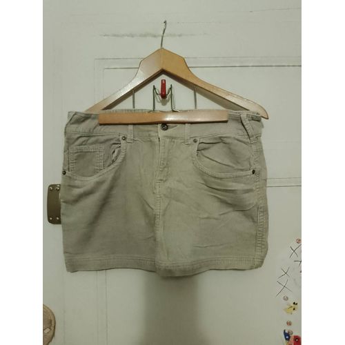 Mini Jupe En Velours Beige 42 Xl La Redoute Création.