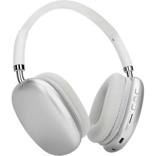 BLAZEFLUX-Casque Bluetooth Sans Fil - 28H Autonomie, Micro - Compatible iOS Android PC (Argent)