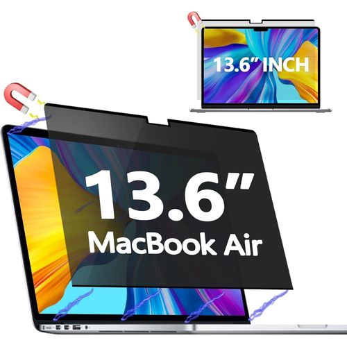 BLAZEFLUX-Ecran magnetique confidentialite MacBook Air 13.6/13"" 2022-2025 M2/M3/M4, anti-espion lumiere bleue amovible