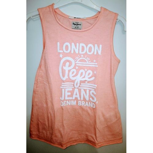Débardeur Rose Imprimé London Pepe Jeans - T 6 Ans