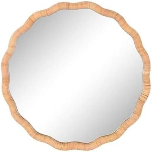 Miroir mural - HOME ESPRIT - Scandi - Rond - Multicolore - 80 cm