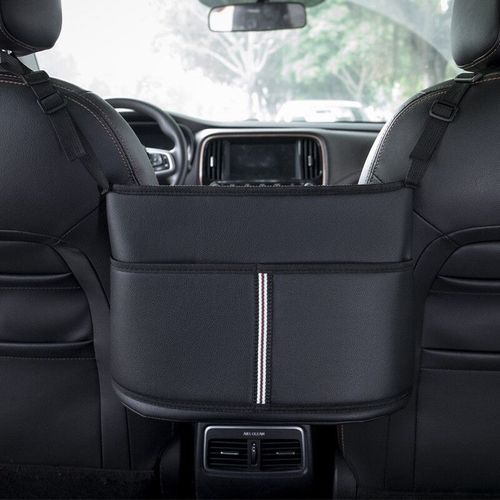 Sac De Rangement En Cuir Pour Siège De Voiture,Cintre Central,Porte-Sac À Main De Grande Capacité Entre Les Sièges,Poches Pour Tasses D'eau En Tissu,Rangement - Type Style 2
