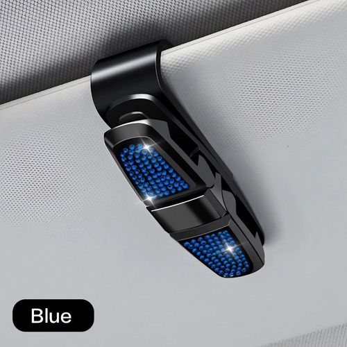 Pare-Soleil Pour Véhicule,Fixation Automatique,Lunettes De Soleil,Porte-Lunettes,Carte,Billet,Stylo,Clip,Accessoires Automobiles - Type Size A 1pc Blue