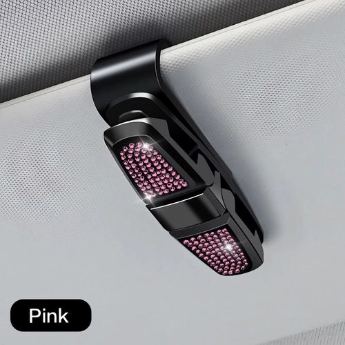 Pare-Soleil Pour Véhicule,Fixation Automatique,Lunettes De Soleil,Porte-Lunettes,Carte,Billet,Stylo,Clip,Accessoires Automobiles - Type Size A 1pc Pink #B