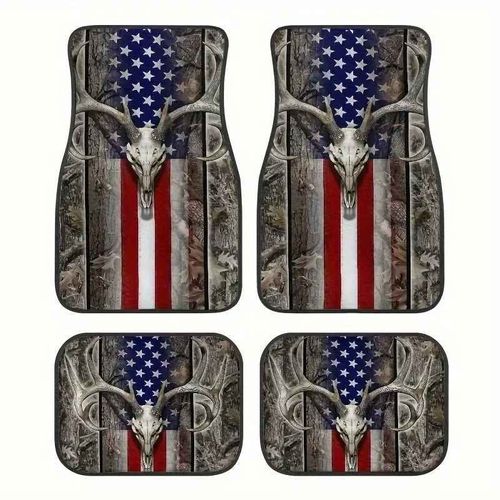 Ensemble De Tapis De Sol De Voiture,4 Pièces,Design De Tapis Persan,Tapis De Sol Intérieur Automobile,Durables,Avant Et Arrière,Accessoires De Voiture - Type [4pcs]-33x44cm And 44x68cm #H