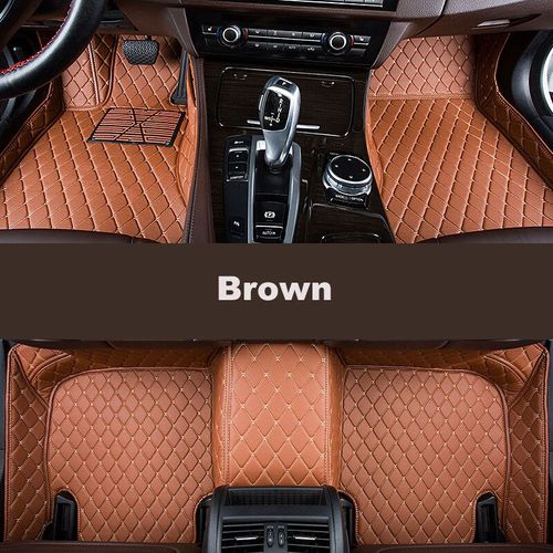 Autohome-Tapis De Sol De Voiture Pour Renault Logan 2011-2019,Version Améliorée,Accessoires - Type Brown