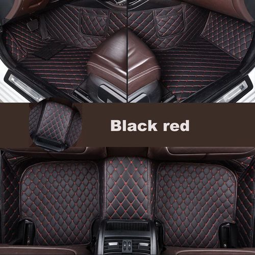 Autohome Tapis De Sol De Voiture Pour Renault Duster 2013-2019 Année Version Améliorée Pied Coche Accessoires Tapis - Type Black Red