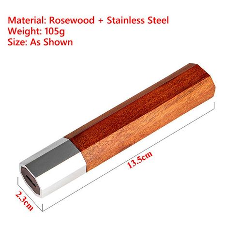 Manche De Couteau En Bois De Bricolage Professionnel,Restaurant,Cuisine,Tranchage Japonais Santoku,Manche De Couteau De Voiture,Accessoires De Remplacement - Type E Type