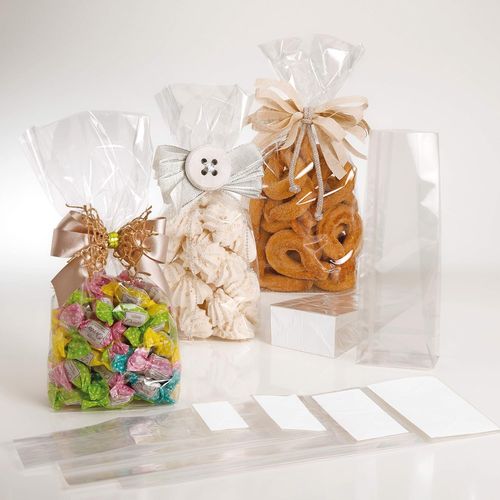 Kal-Enveloppes Transparentes Pour Aliments À Fond Carré, 10 + 6 X 32 Cm
