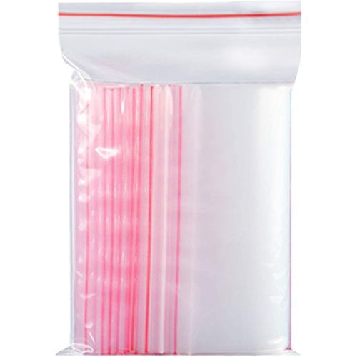 Kal-100 Sachets Transparents En Plastique Refermables, Sac De Serrure À Fermeture À Glissière Réutilisable Fort, Épaississement Et Durable, Serrure Pour Fermer À Clef 12x17cm