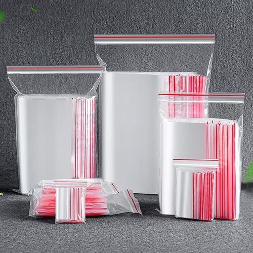 Kal-200pcs Sacs Plastique Transparents Refermables, 6x8cm Sachet Zip, Pochon Plastique, Épaississement Et Durable, Serrure Pour Fermer À Clef, Sac Sous-Vide, Pour Organiser, Rangement