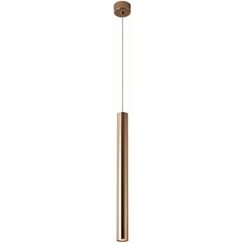 Kal-Lampe À Suspension Led Créative Moderne Comptoir De Barre D'or Projecteur Cylindrique Long Tube Pendentif Plafonnier Réglable En Hauteur Lustre Pour Éclairage D'île De Cuisine-Neutral Light-4000k