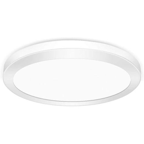 KAL-Plafonnier Led, Lampe Plafond 24W 1800Lm Lampe De Plafond Led Moderne Mince Rond Blanc Froid 6500K Applicable À Salle De Chambre, Cuisine, Salon, Balcon, Couloir