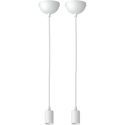 Kal-2 Pièces Suspension/Lampe À Suspendre Dori, Blanc Mat, 1x E27 Max. 60w