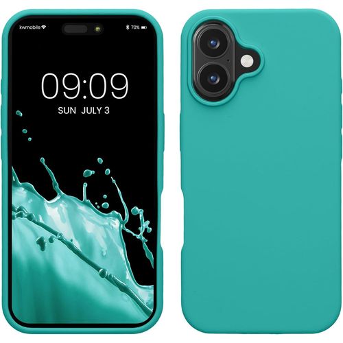 Housse Compatible Avec Apple Iphone 16 Coque - Housse De Téléphone Protection Souple En Tpu Silicone - Turquoise