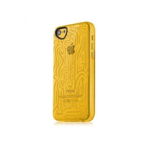 Itskins Ink - Coque De Protection Pour Téléphone Portable - Polyuréthanne Thermoplastique (Tpu) - Jaune - Pour Apple Iphone 5c