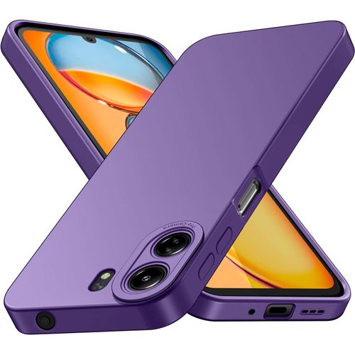 Coque Pour Xiaomi Redmi 13c, Coque Redmi 13c, Housse Etui De Protection En Silicone Souple,Cover Antichoc Avec Protege De Camera,Compatible Avec Tpu (Violet, Redmi 13c)