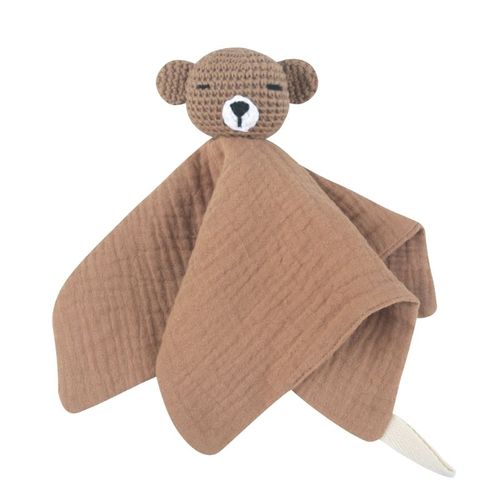 Serviette De Câlin En Gaze De Coton Pour Bébé,Bavoir En Peluche De Lapin Et D'ours,Sucette Au Beurre,Serviette D'allaitement Pour - Type B1