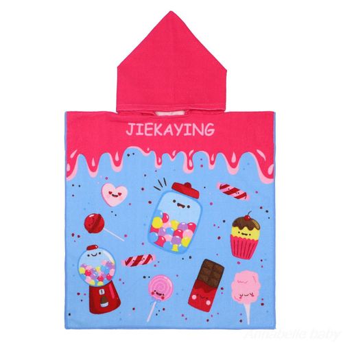 Dessin Enfant Enfant Cape À Capuche Infantile Peignoir Bébé Serviette De Bain Robe Coton Garçon Fille Robe De Plage Dinosaure Cape Couverture Enveloppante - Type Lg50