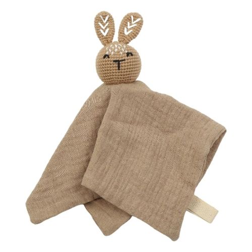 Serviette De Câlin En Gaze De Coton Pour Bébé,Bavoir En Peluche De Lapin Et D'ours,Sucette Au Beurre,Serviette D'allaitement Pour - Type E6