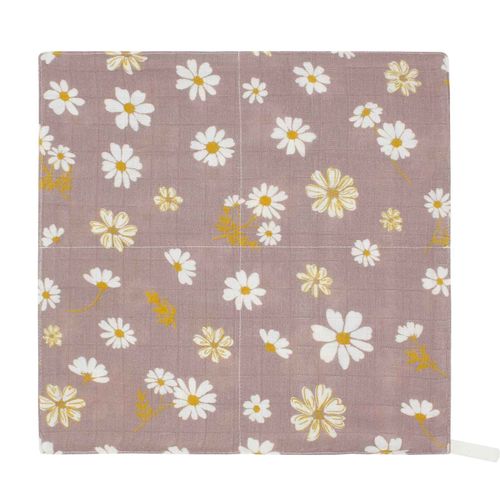 Serviette de visage en bambou pour bébé,mouchoir doux,bavoirs en mousseline,serviette de salive,gaze de coton,petit bavoir carré pour enfants,Everths,2 couches - Type Daisy