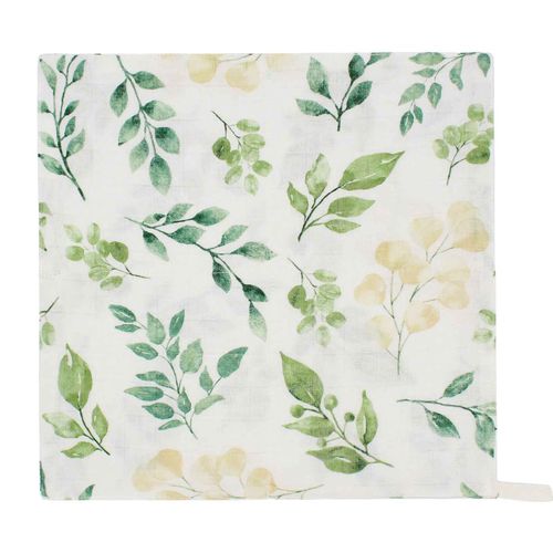 Serviette de visage en bambou pour bébé,mouchoir doux,bavoirs en mousseline,serviette de salive,gaze de coton,petit bavoir carré pour enfants,Everths,2 couches - Type leaf