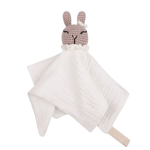 Serviette De Câlin En Gaze De Coton Pour Bébé,Bavoir En Peluche De Lapin Et D'ours,Sucette Au Beurre,Serviette D'allaitement Pour - Type E3