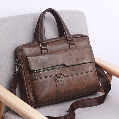 Sacoche Zones Me-Sac À Main En Cuir Pu Pour Homme,Sac Messager,Sac À Main De Bureau,Étui À Bombes,Haute Qualité,Nouvelle Marque,Mode Initiée - Lxwxh 38x11x30 Brown
