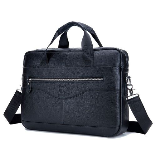 Sac à Main en Cuir de Vache group pour Homme,Sacoche à Bombes,de Haute Qualité,pour Ordinateur Portable,de Marque,A2G044 - 044 black