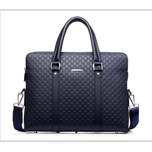 Sac à main en cuir de grande capacité pour hommes,sacs pour ordinateur portable,sac messager,étui à bombes d'affaires,haute qualité,mode,lancé - Bleu