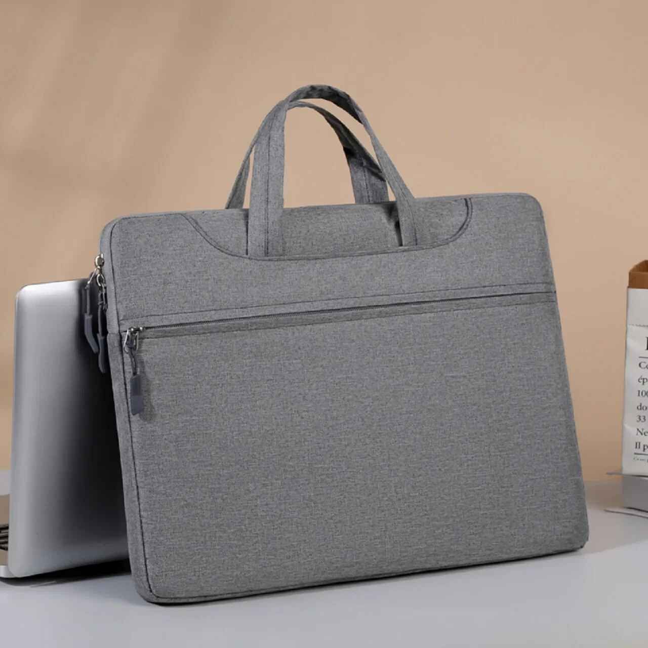 Étui de transport coloré pour Lenovo,HP,Dell,Bali,Samsung,sacs pour ordinateur portable,utilisation professionnelle et étudiante,13.3 pouces,14 pouces,15.6 pouces - Gris foncé