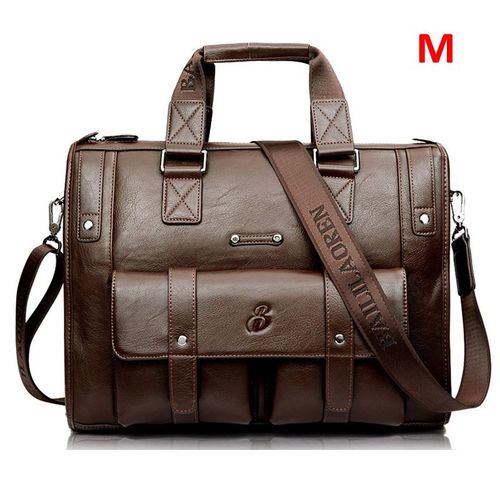 Crossten-Sac à main en cuir de grande capacité pour homme,sacoche d'affaires,sac de voyage vintage initié,sacs pour ordinateur portable 17 pouces - Light brown M