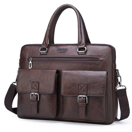 Guitar EP BULUO-Étui à bombes pour hommes,sacs à main de travail de bureau,sac pour ordinateur portable 13.5 pouces,célèbre design - JPNG8006 Brown
