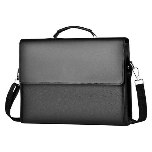 Fashion Boy-Sac à main de luxe pour homme,sac à bandoulière pour ordinateur portable,étui à bombes d'affaires,14 pouces - Black