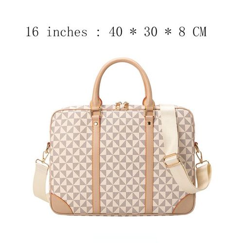 Sac à Main de Marque en Cuir group pour Homme et Femme,Sacoche pour Copie d'Ordinateur Portable,Valise pour Bombes de l'Équipe d'Équipe d'Équipe d'Équipe d'Équipe,2023 - 16LargeWhite