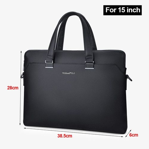 WIcomparaisons AMPOLO-Sac à Bombes en Cuir group pour Homme,Sacoche d'Ordinateur Portable de 14 Pouces,de Haute Qualité,de Marque Célèbre - Black-15inch