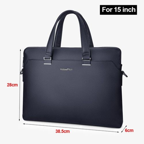WIcomparaisons AMPOLO-Sac à Bombes en Cuir group pour Homme,Sacoche d'Ordinateur Portable de 14 Pouces,de Haute Qualité,de Marque Célèbre - Blue-15inch