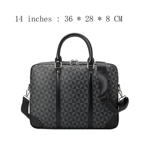 Sac à Main de Marque en Cuir group pour Homme et Femme,Sacoche pour Copie d'Ordinateur Portable,Valise pour Bombes de l'Équipe d'Équipe d'Équipe d'Équipe d'Équipe,2023 - 14MiddleBlack