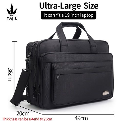 Sac à Main en Toile de Grande Capacité pour Homme,Sacoche d'Affaires,pour Ordinateur Portable,17/19 Pouces,15.6 Pouces - Ultra-Large Size